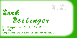 mark meilinger business card